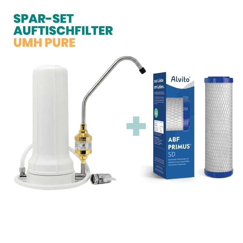 Alvito Auftisch Wasserfilter Set UMH Pure